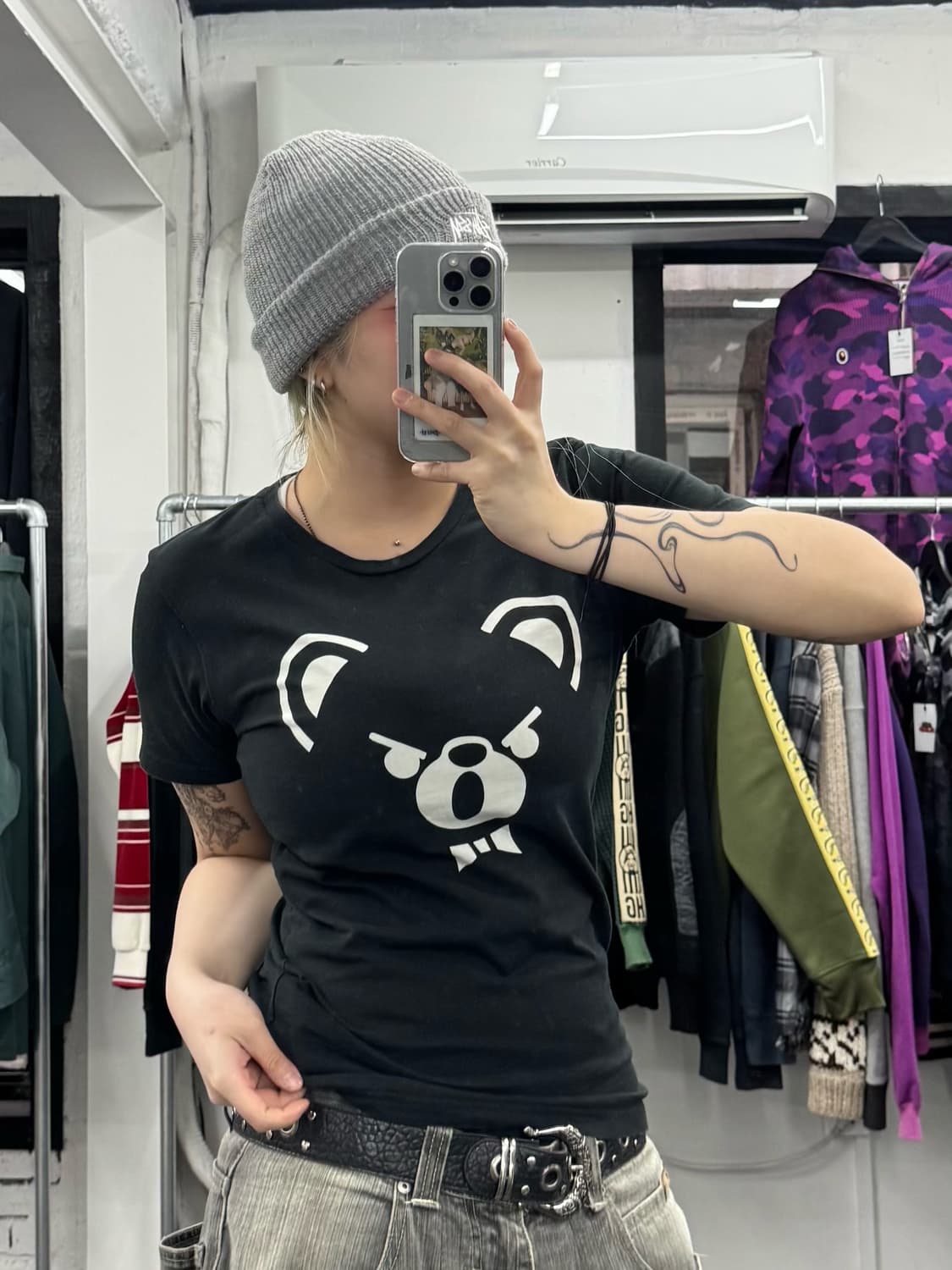 히스테릭 글래머 퍽베어 티셔츠 상품이미지3