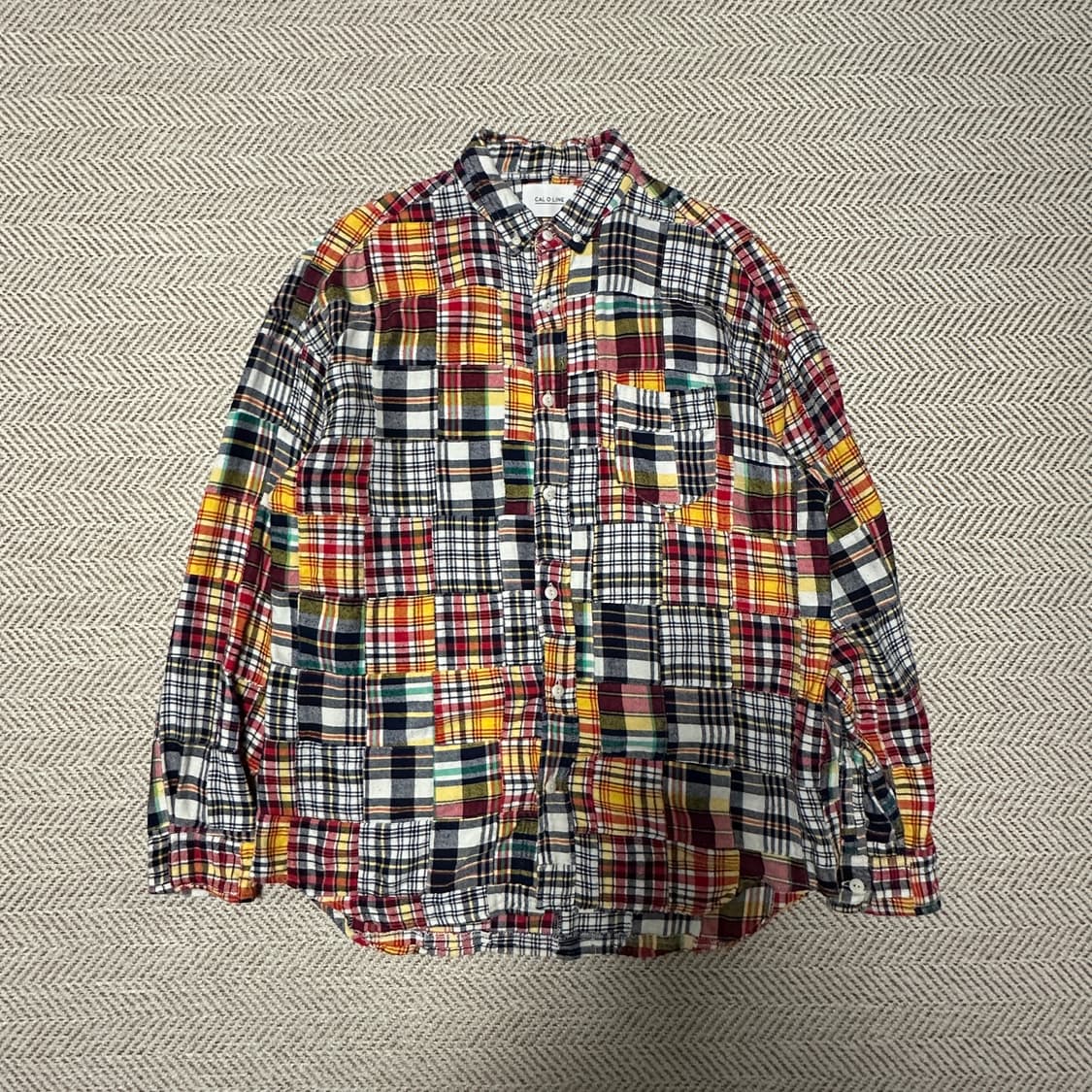 CAL O LINE japan made patchwork shirt 상품이미지1