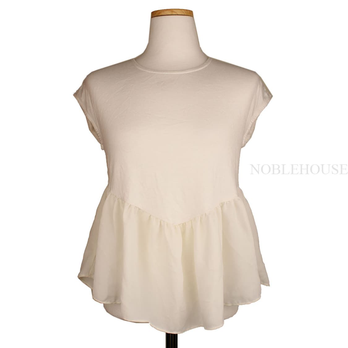 캐주얼 꾸뛰르 아이보리 레이스 블라우스(M) 상품이미지1