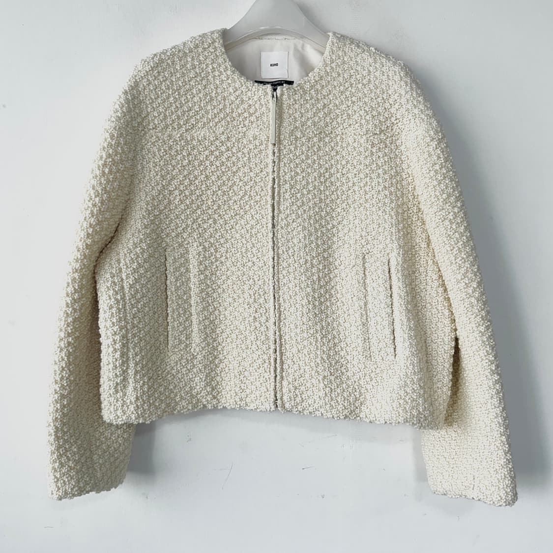 구호 KUHO 23 니트 디테일 집업 자켓 상품이미지1