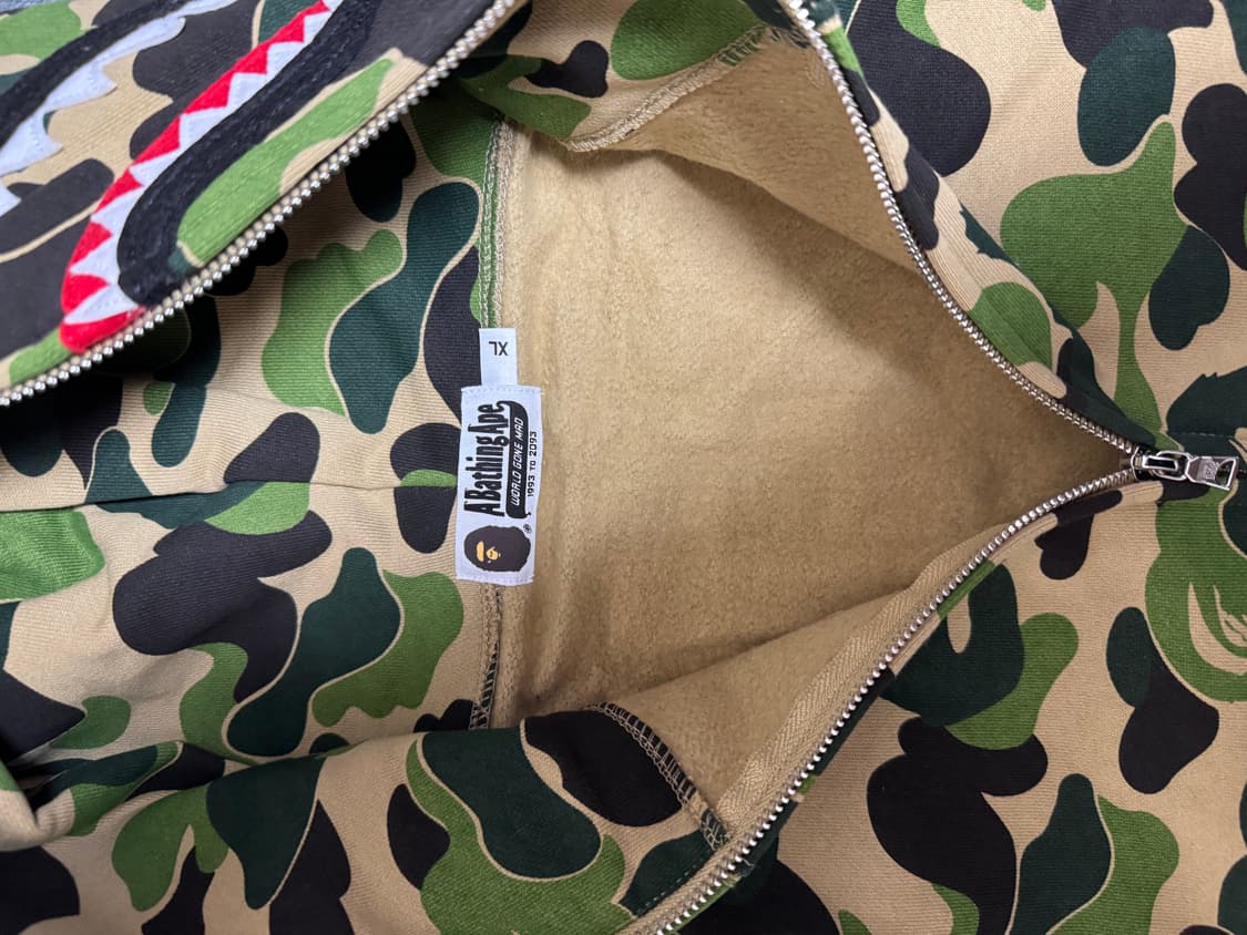 베이프 후드집업 ABC그린 xl 급처 상품이미지4