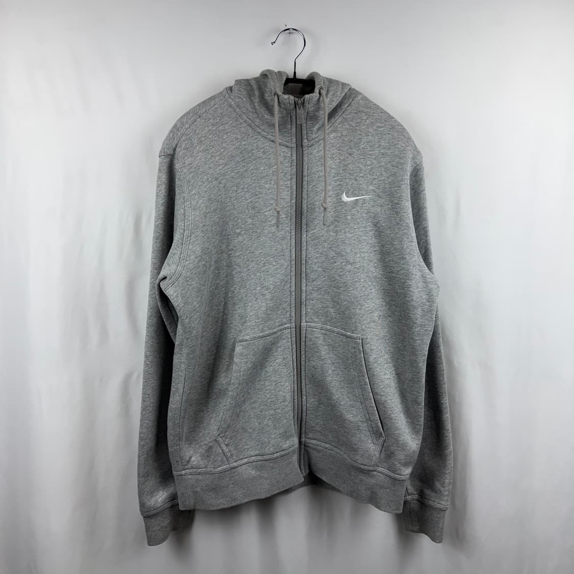 (L) 나이키 스우시 기모 후드집업 그레이 상품이미지2