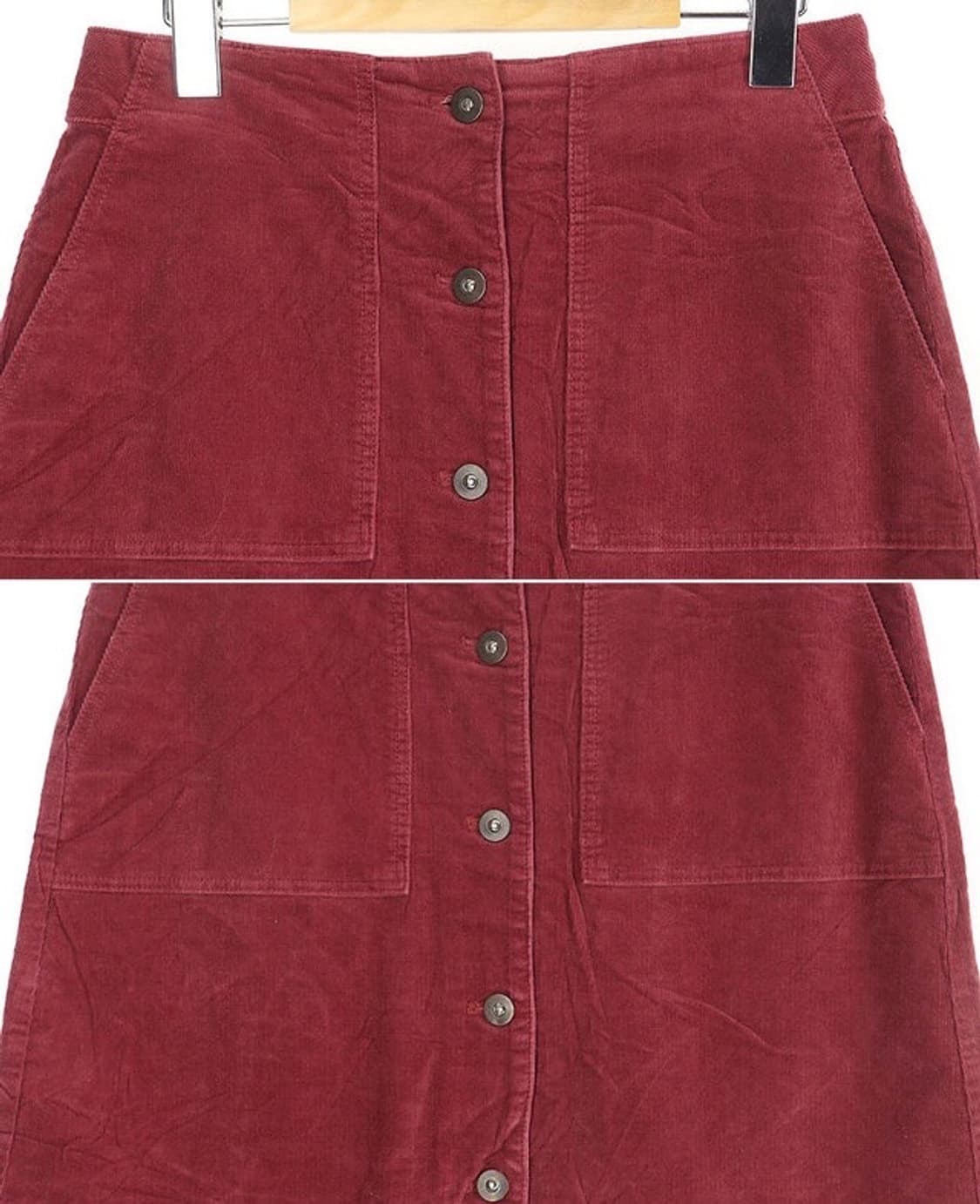 [유니클로] 코듀로이 미니 스커트 버건디 28인치 상품이미지2