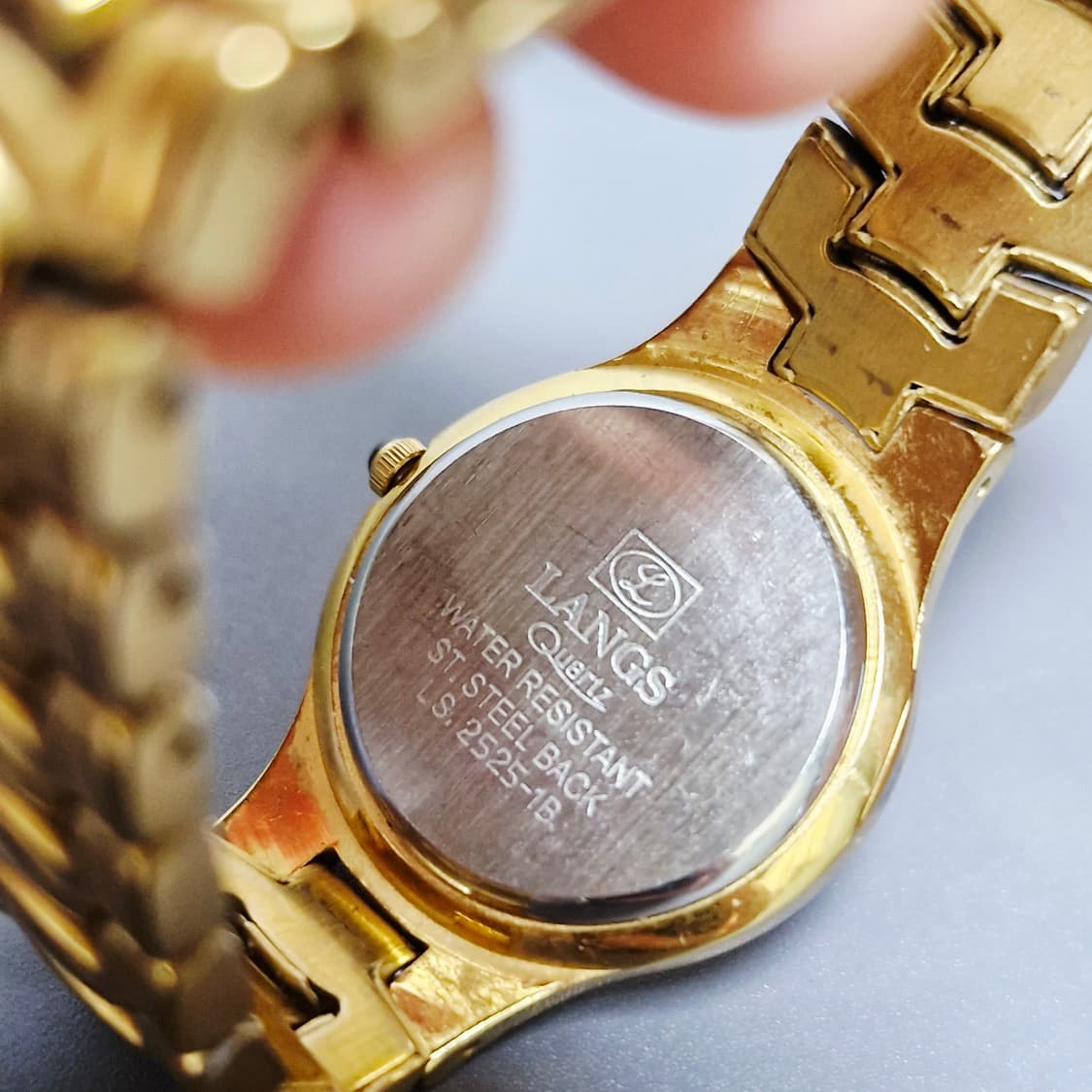 랑스(LANGS) 18K 금도금 드레스 워치 상품이미지10