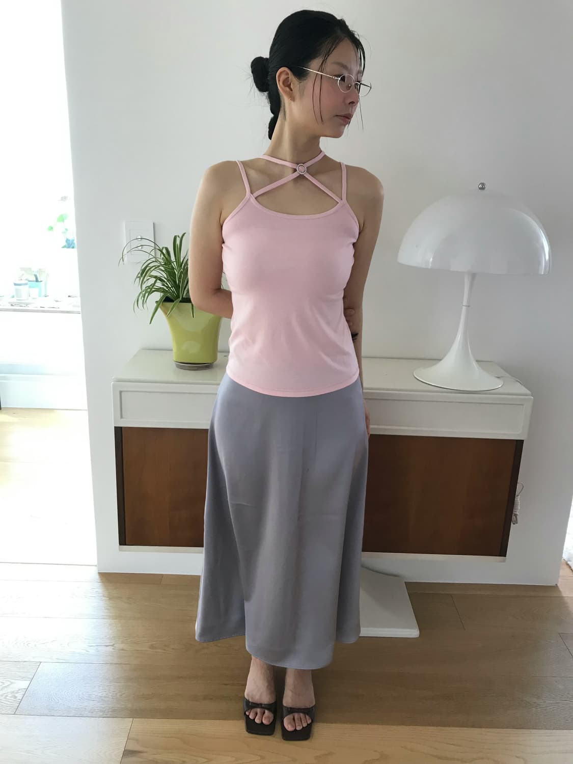 vintage grey skirt 상품이미지1