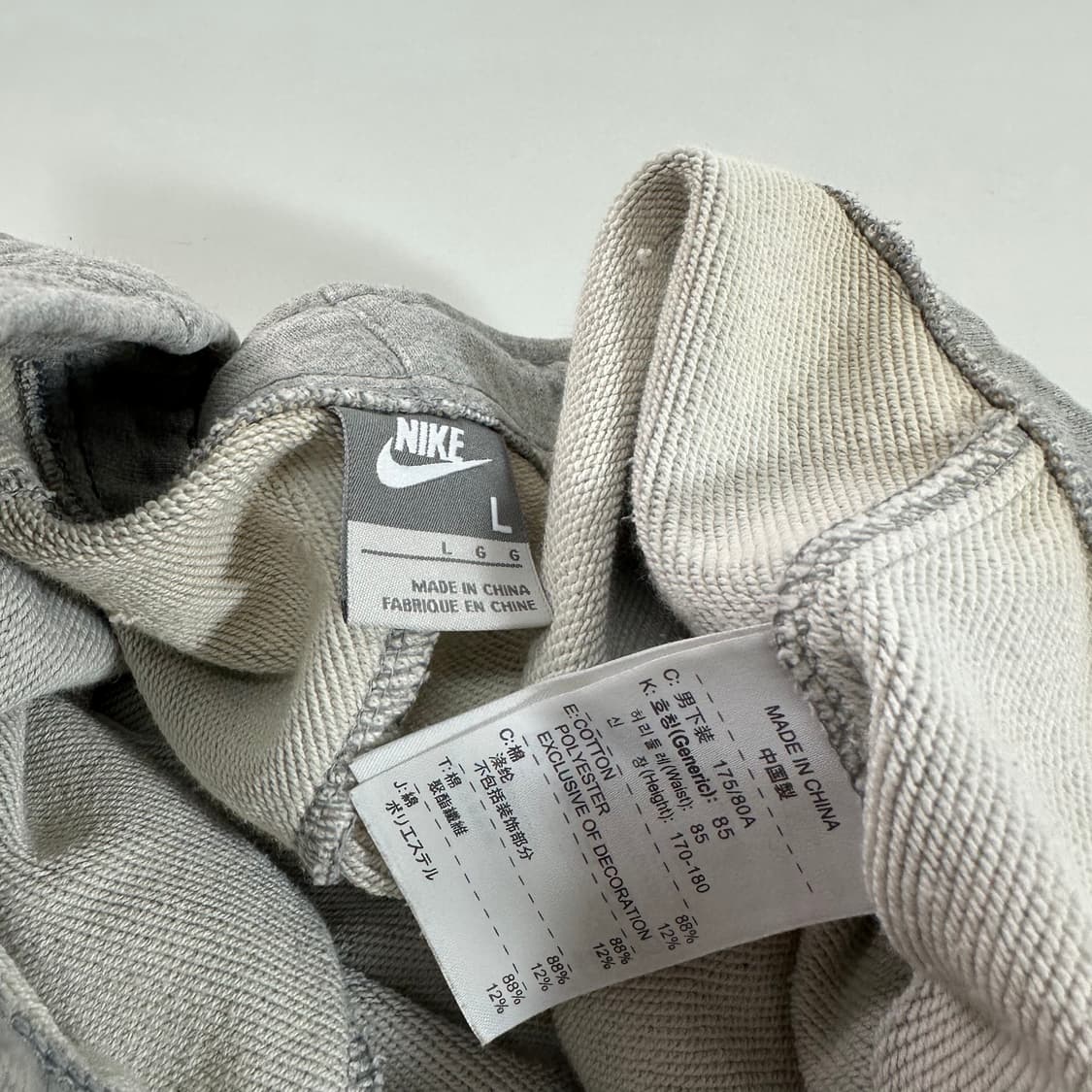 L-XL 나이키 그레이 기본로고 세미와이드 카고 트레이닝팬츠 상품이미지6