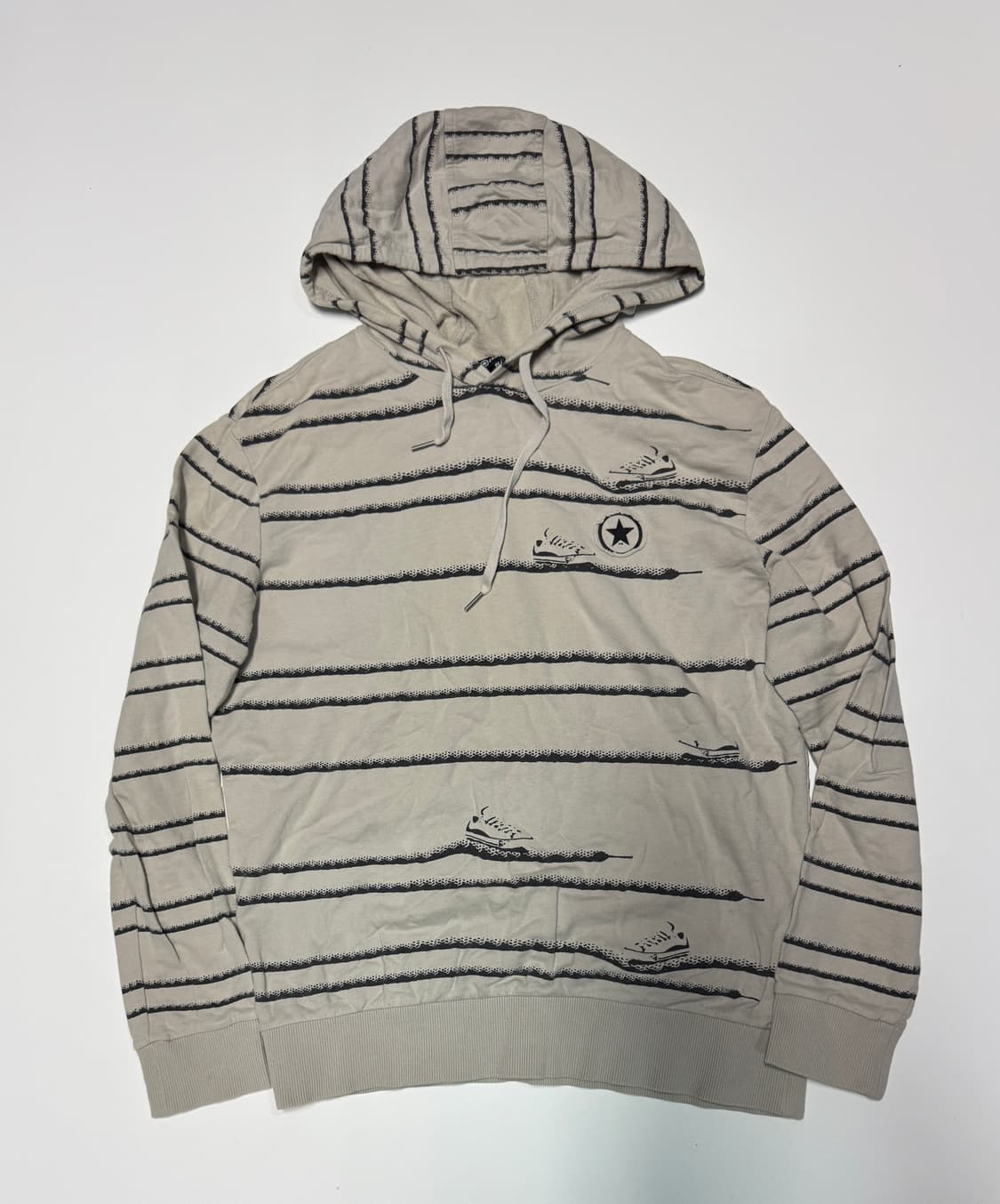 희귀!! 컨버스 올드스쿨 스트라이프 후드티 상품이미지1