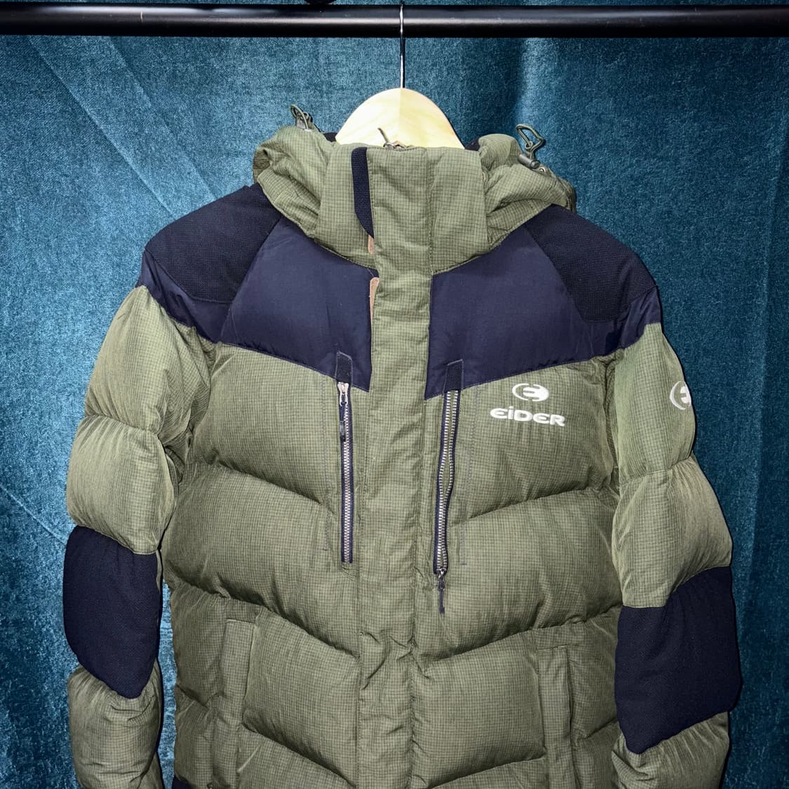 (L) 아이더 700필 파카 그린 패딩 상품이미지2