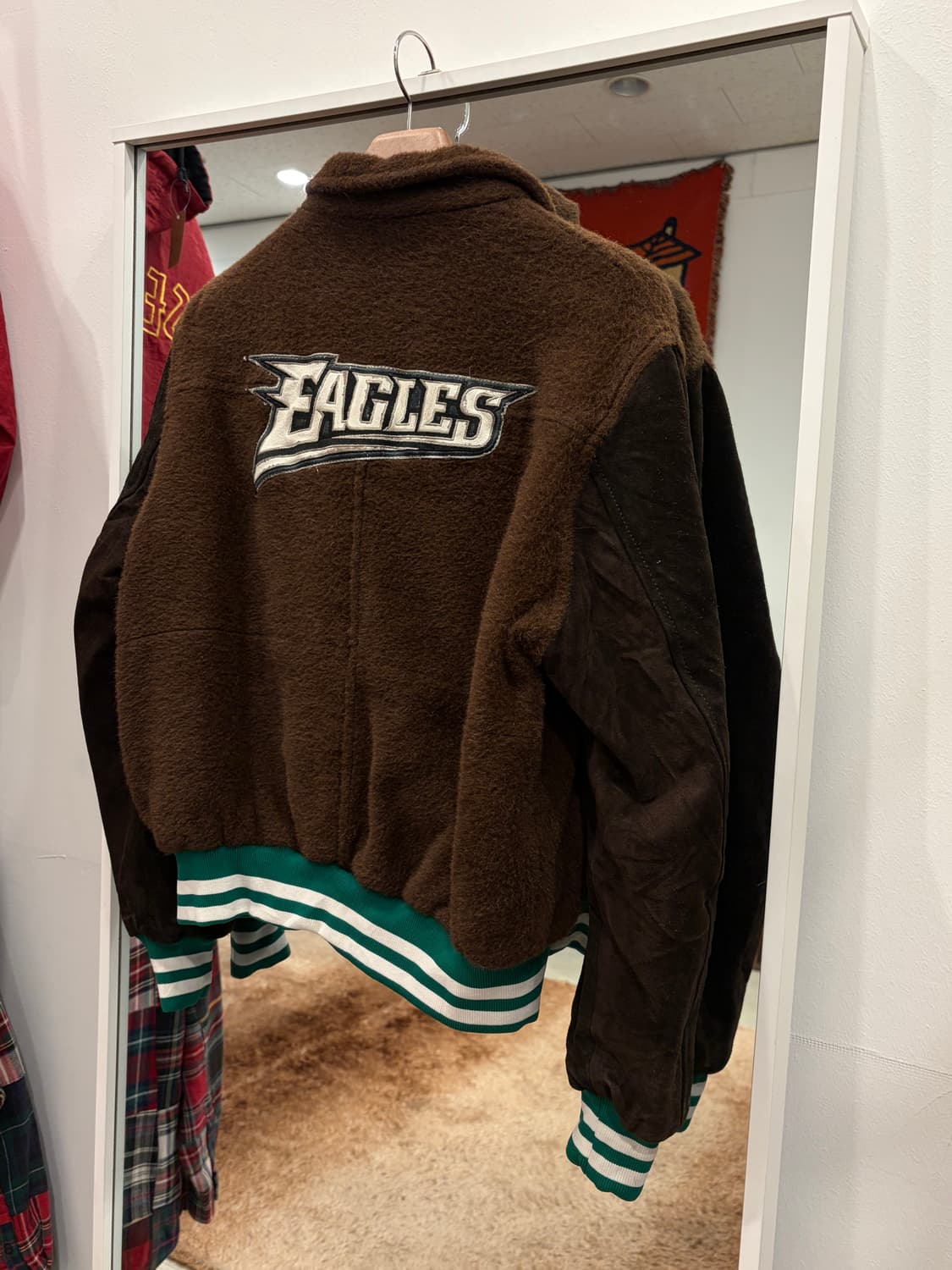 Vtg 빈티지 스웨이드 바시티 자켓 상품이미지4