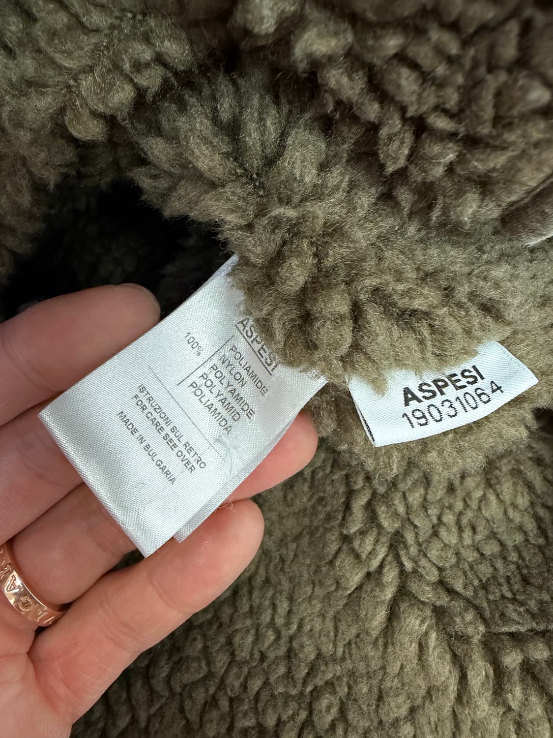 정품) 아스페시 남성 내피분리형 블랙 야상 점퍼 XL 상품이미지8