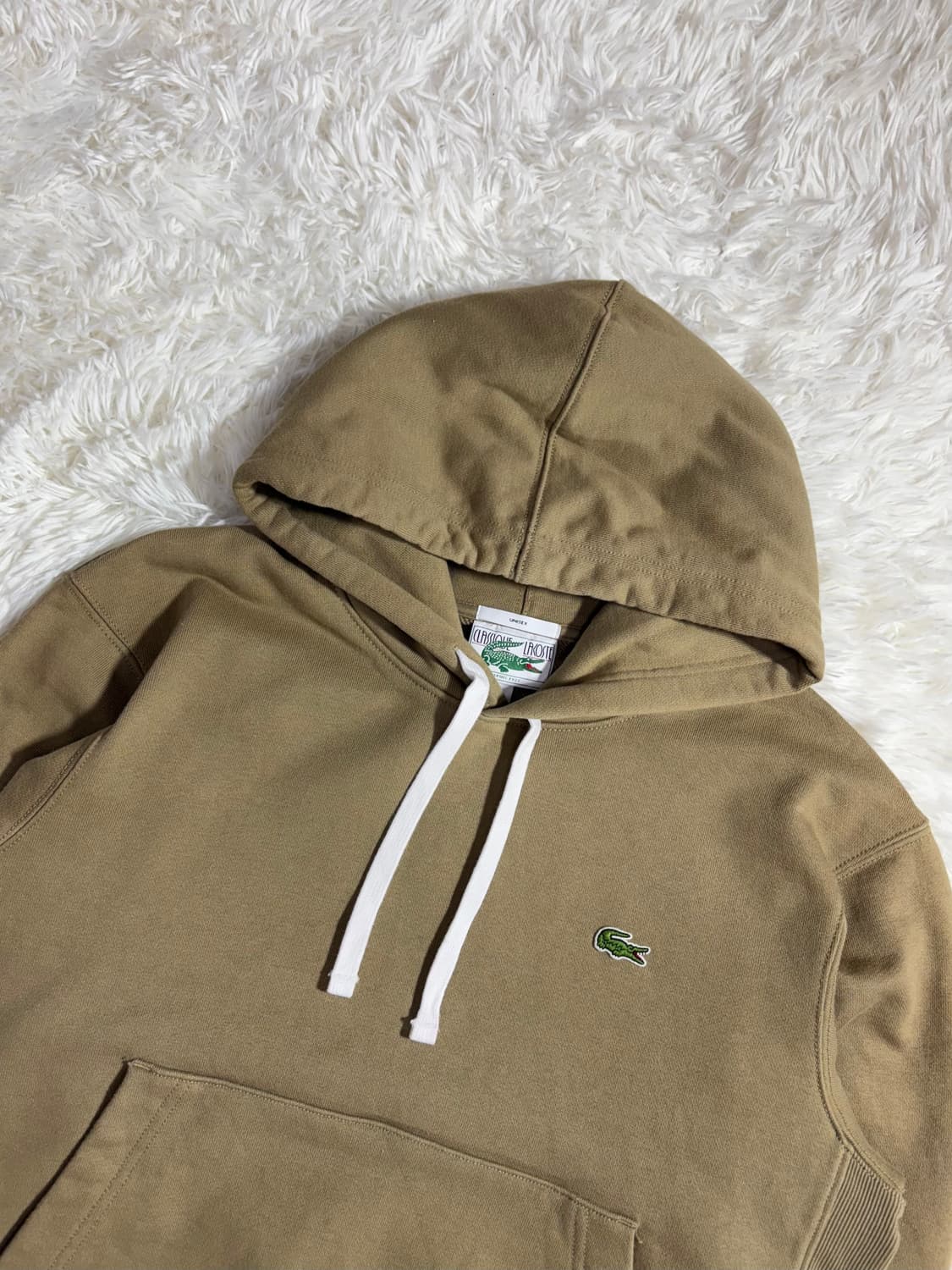 라코스테 베이지 스몰로고 후드  상품이미지4