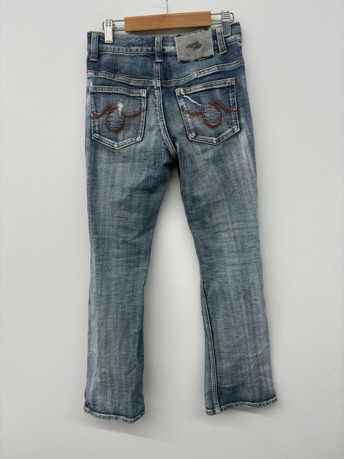 미사미사 리본 레이스 원피스+스키니 펑크 데님 코디세트 상품이미지7