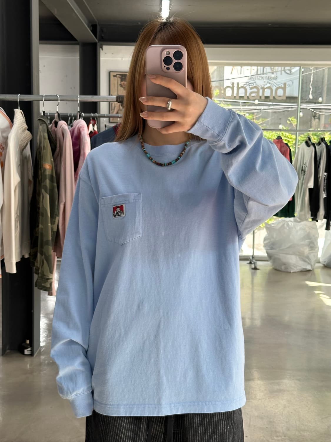 벤데이비스 포켓 롱슬리브 소라 상품이미지2