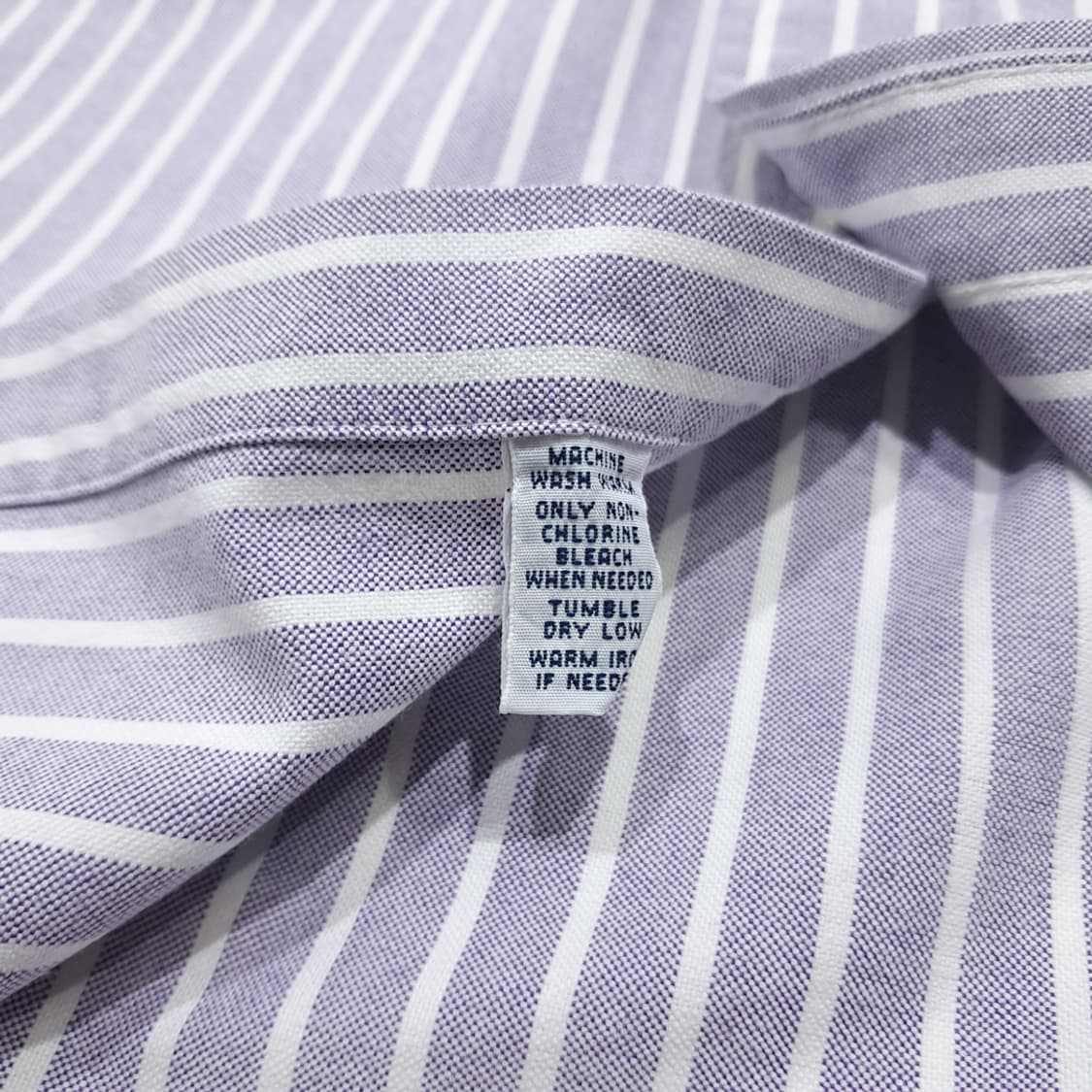 CL947 XL 폴로 커스텀핏 라벤더 스트라이프 옥스포드 셔츠 상품이미지5