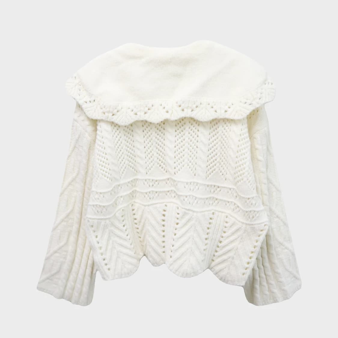 지알엘 빅카라 펀칭 니트 61827 상품이미지2