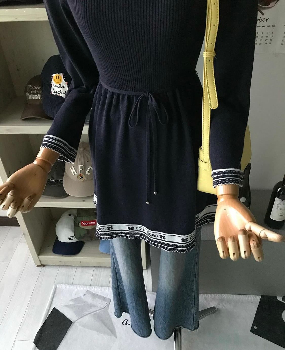 꾸레쥬 니트 미니 원피스 상품이미지7