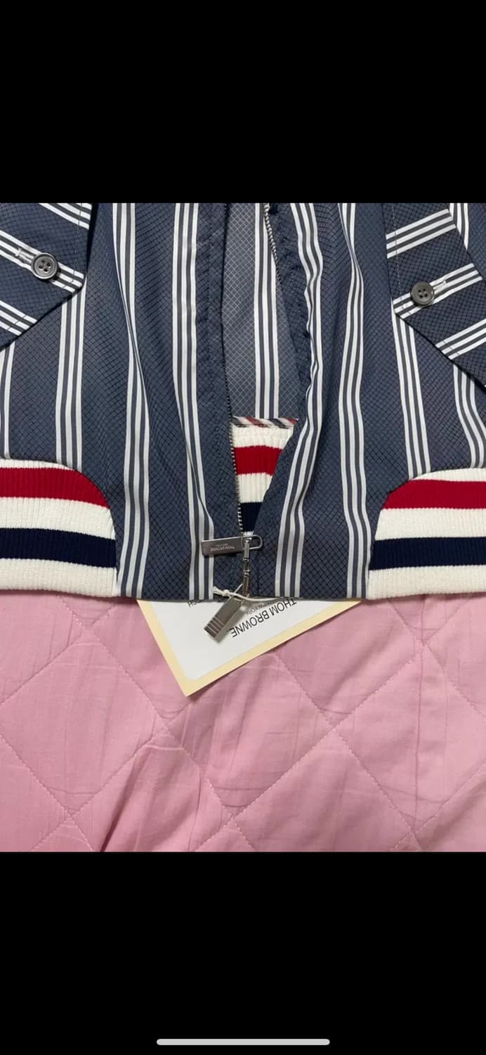 톰브라운 스트라이프 집업 자켓 블루종 정품 상품이미지7