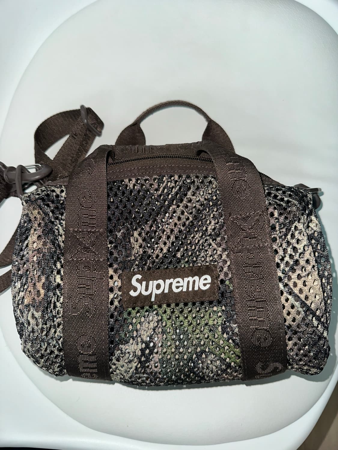 슈프림 25ss 미니 더플백 카모 상품이미지1