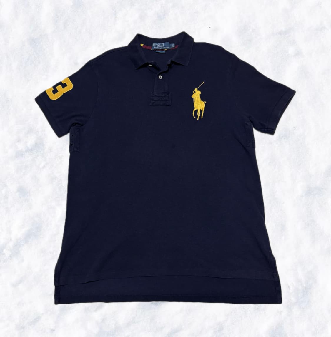 폴로 랄프로렌 빅포니 네이비 골드 반팔 상품이미지1