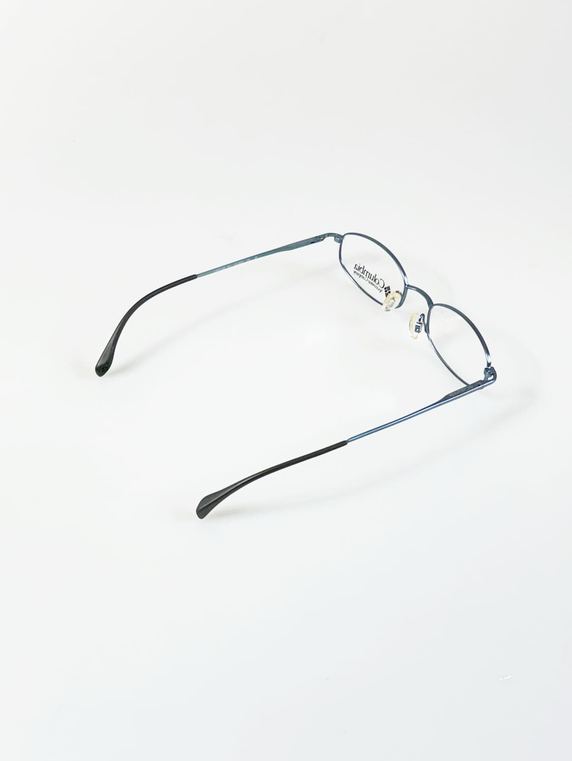 90s 컬럼비아 블루 슬림 오벌 메탈 빈티지 안경 상품이미지4