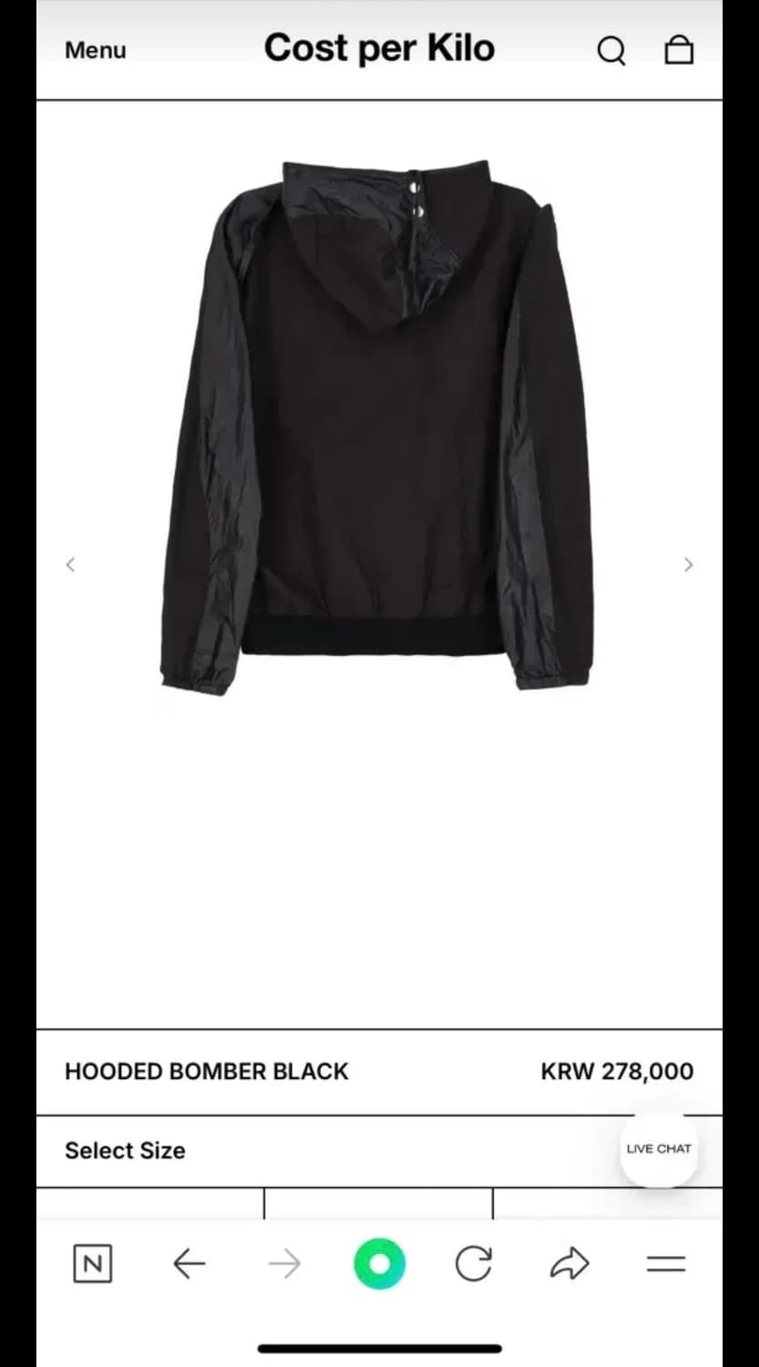 코스트퍼킬로 후드봄버자켓 상품이미지2