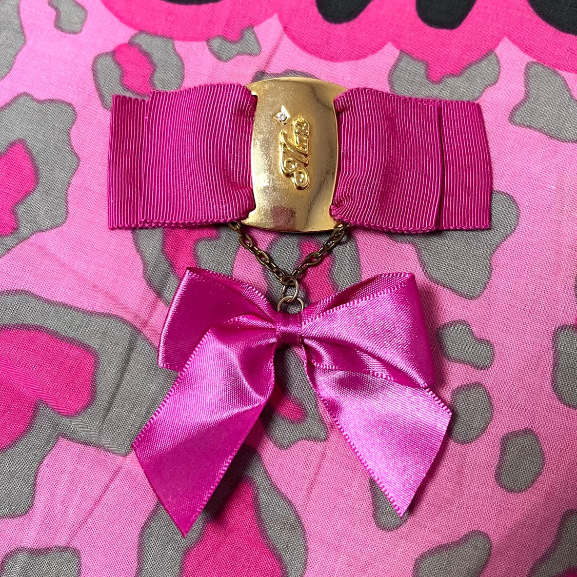 MA*RS마즈 금장 각인 핑크리본 헤어핀 히메로맨틱갸루 핀터 아게하109 상품이미지2