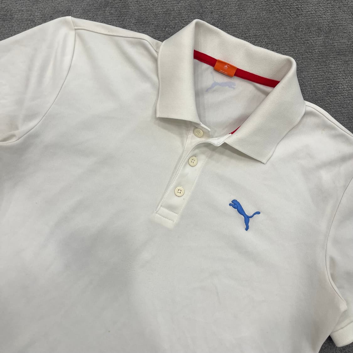 M 푸마 화이트 반팔 카라티 상품이미지2