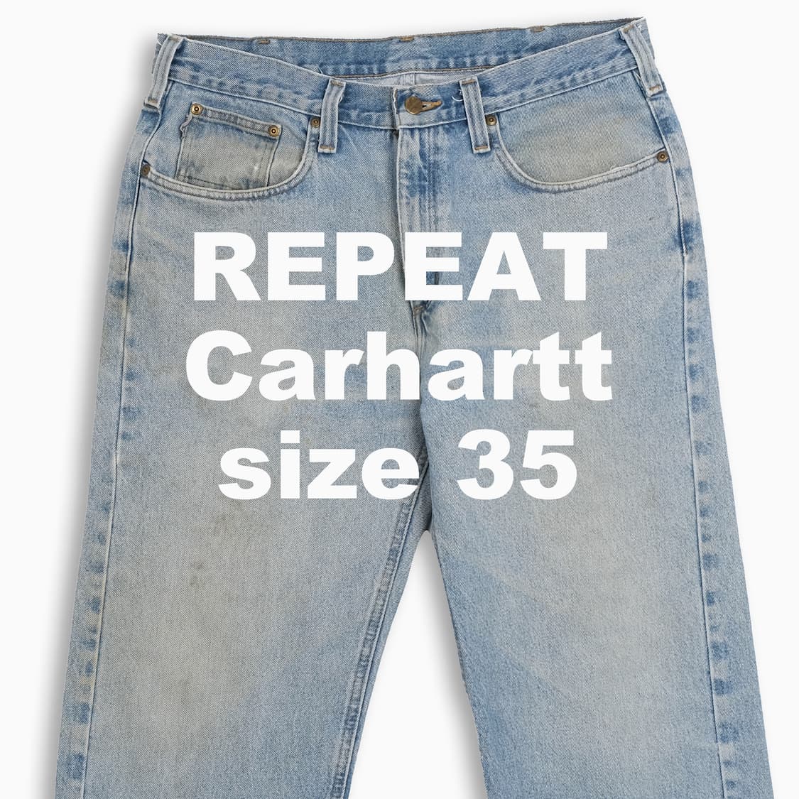 빈티지 칼하트 B18 연청 35 인치 CH0183602 상품이미지1