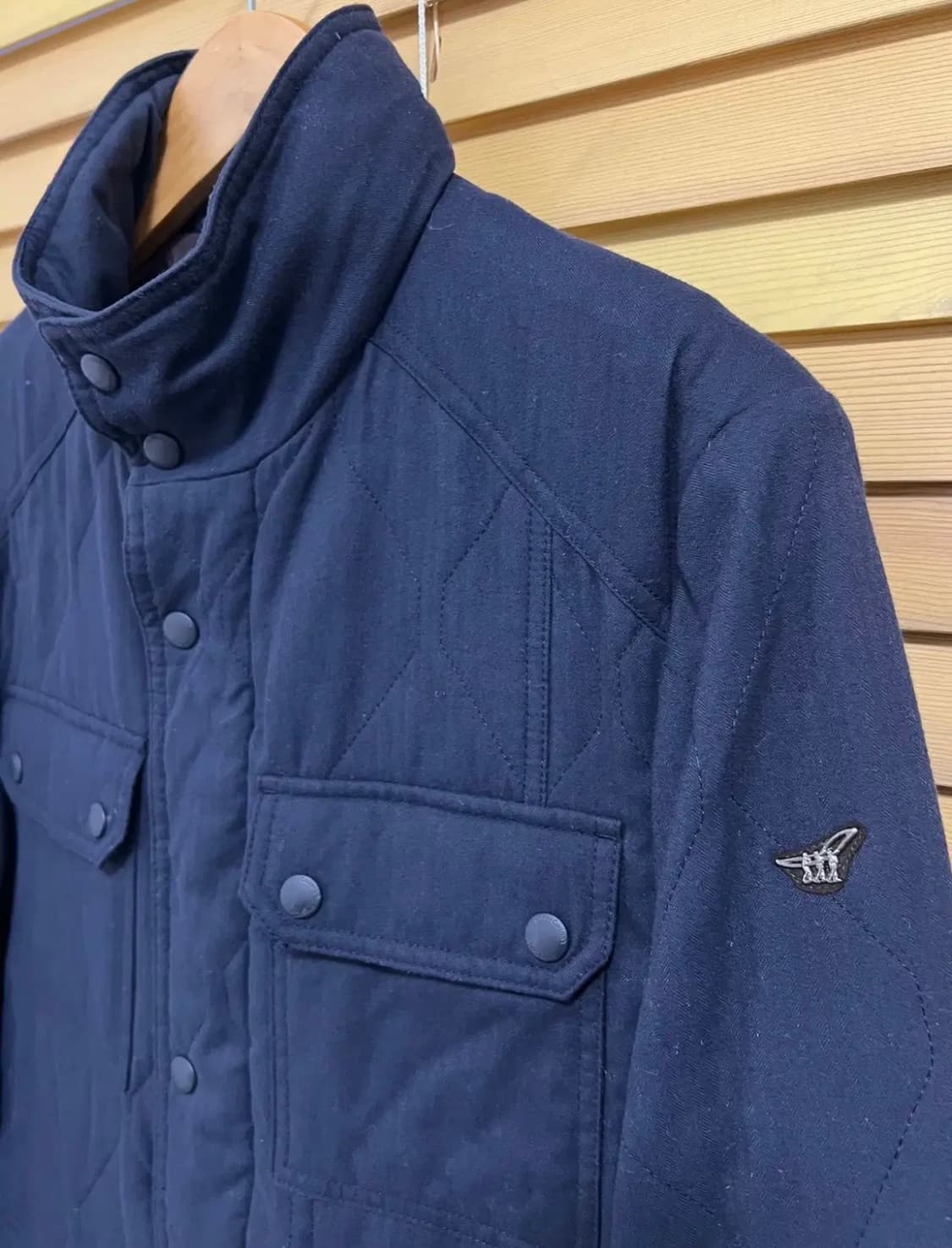 헨리코튼 남성 네이비 퀼팅자켓 누빔점퍼 상품이미지4