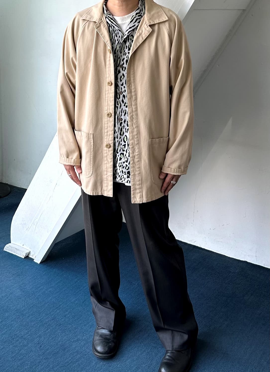 Heavy cotton canvas worker coat 상품이미지6