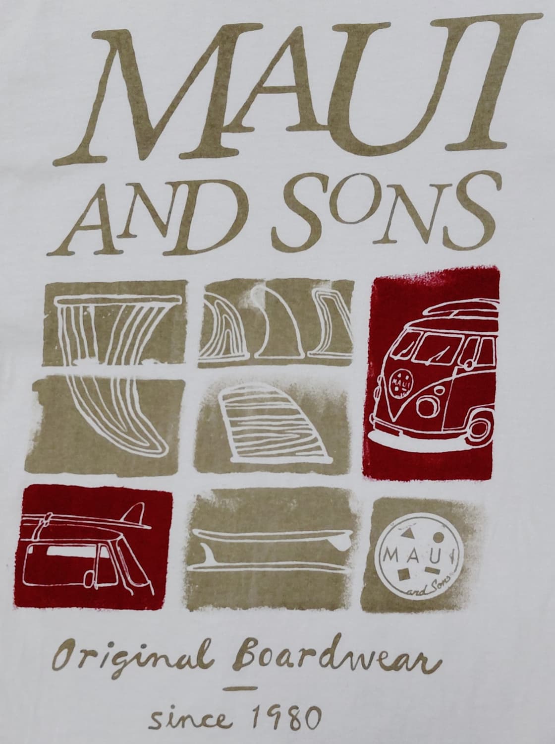 [M] 마우이 앤 선즈 x 퀵실버 재팬 빈티지 서프 그래픽 티셔츠 상품이미지4