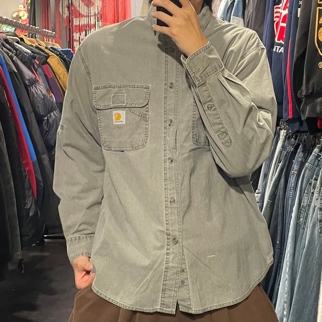 [IM] carhartt 칼하트 그레이 긴팔셔츠 상품이미지2
