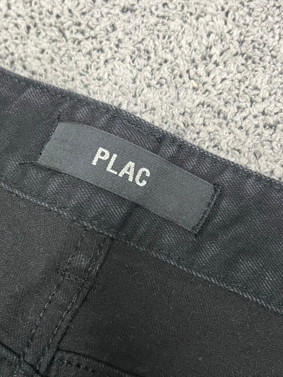 (33) 플랙 슬림 크롭 핏 블랙 진 상품이미지3