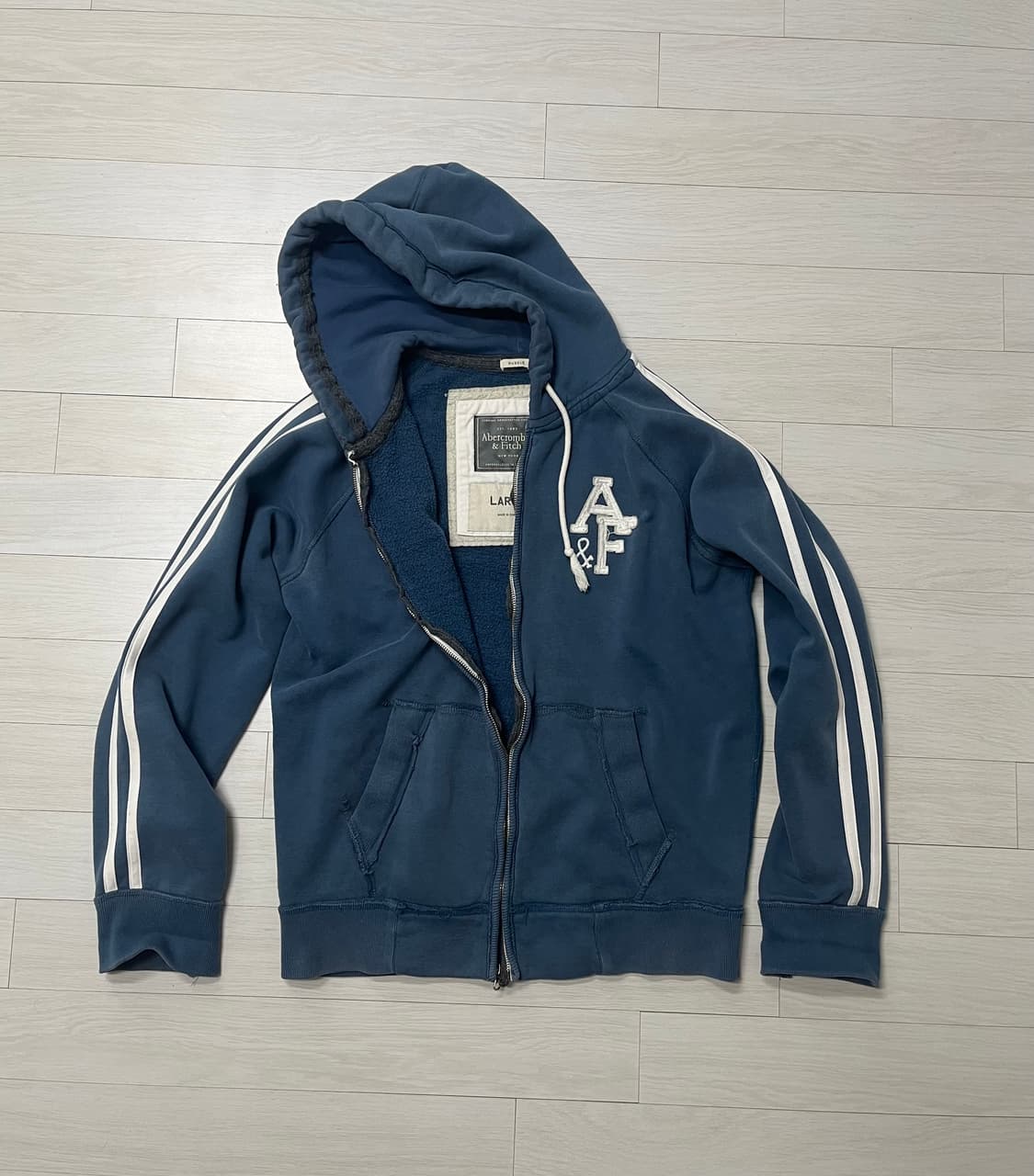 아베크롬비 후드 사이드라인 y2k 블루 L 상품이미지5