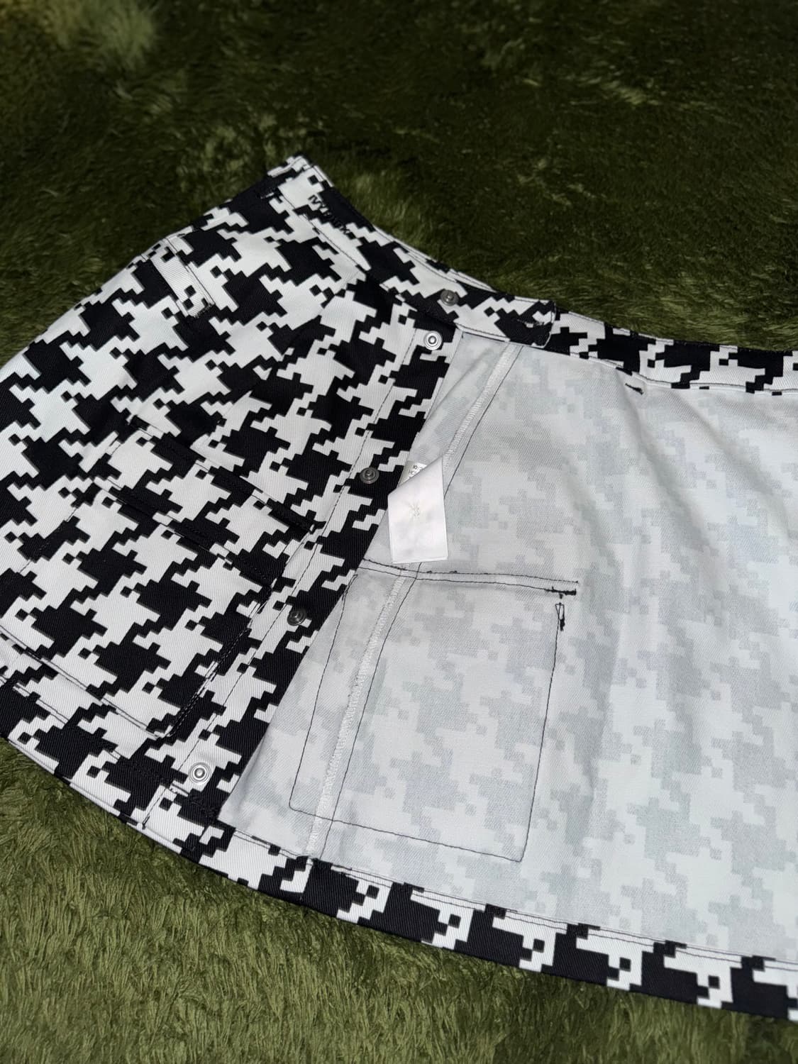 [XS] 아디다스 X IVY PARK 하운드투스 체크 스커트 상품이미지4