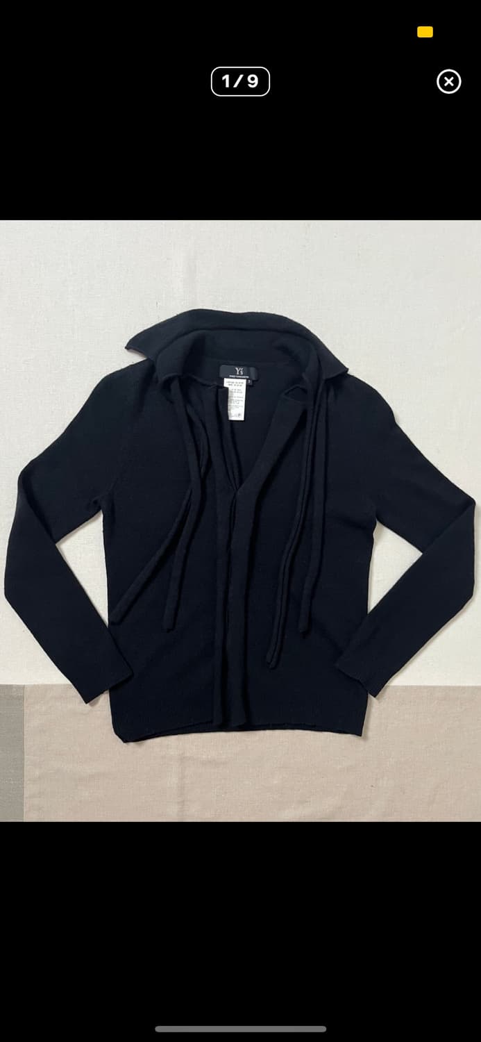 요지야마모토 카라 스트랩 가디건 yonj yamamoto Y's 상품이미지1