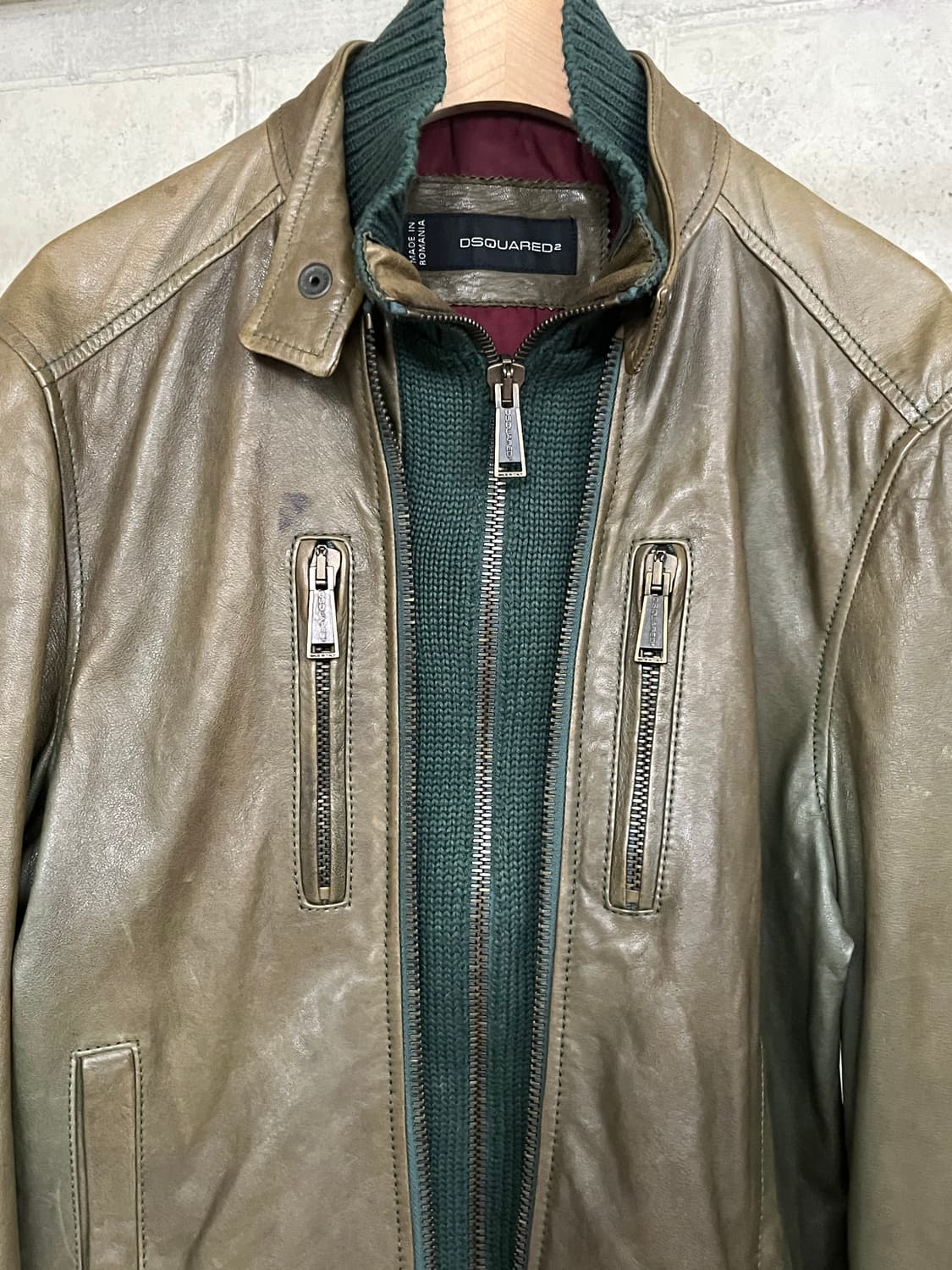 DSQUARED2 NAPPA LEATHER JACKET 상품이미지4