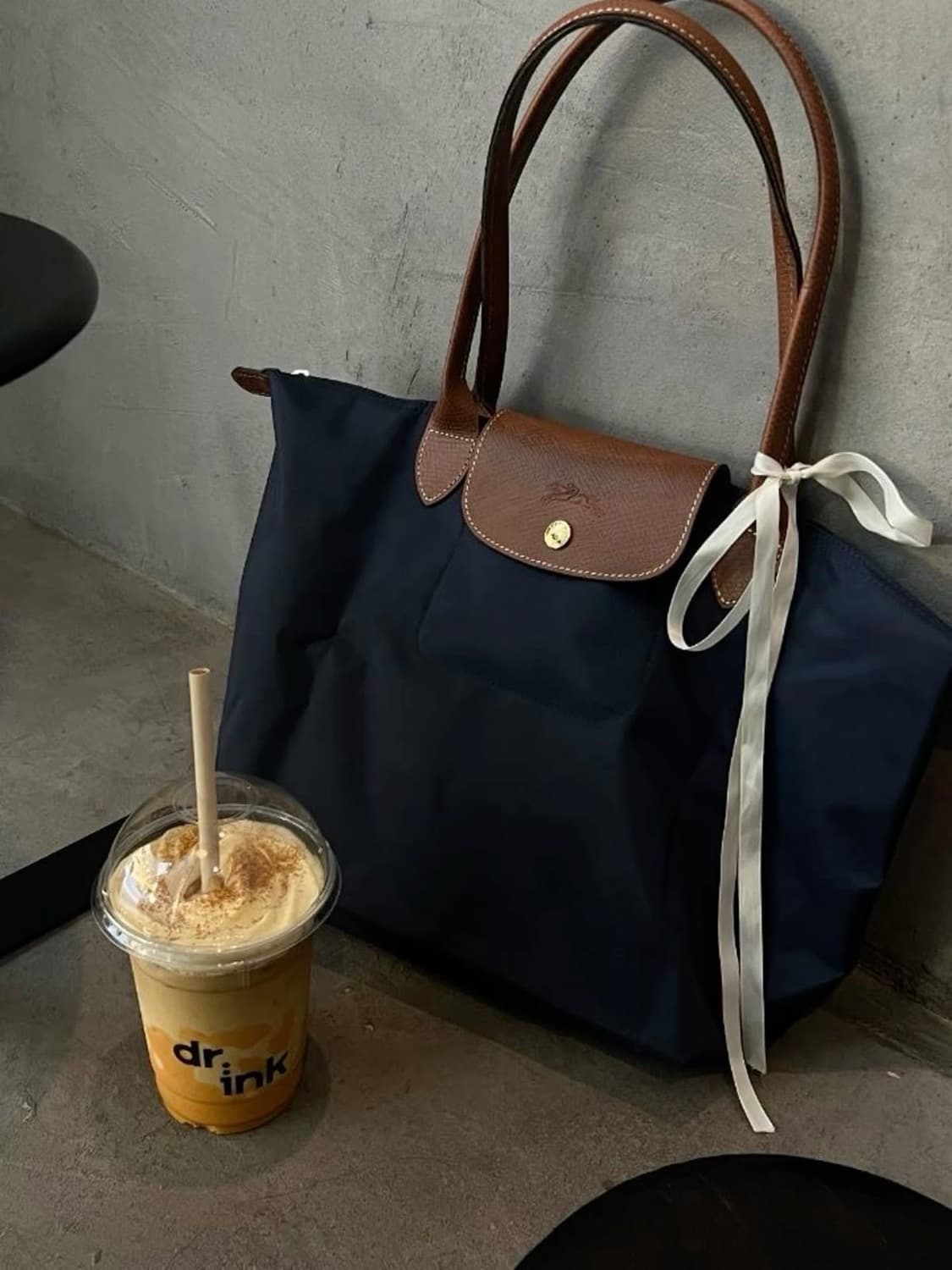 롱샴 르 플리아쥬 미디움(M) 블랙 상품이미지2