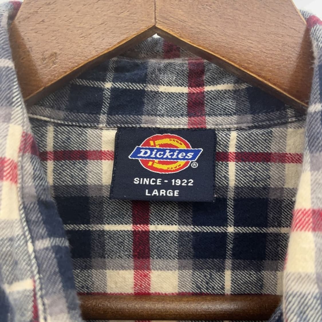 디키즈 빈티지 캐주얼 컨트리 체크 셔츠 L C08321 상품이미지4