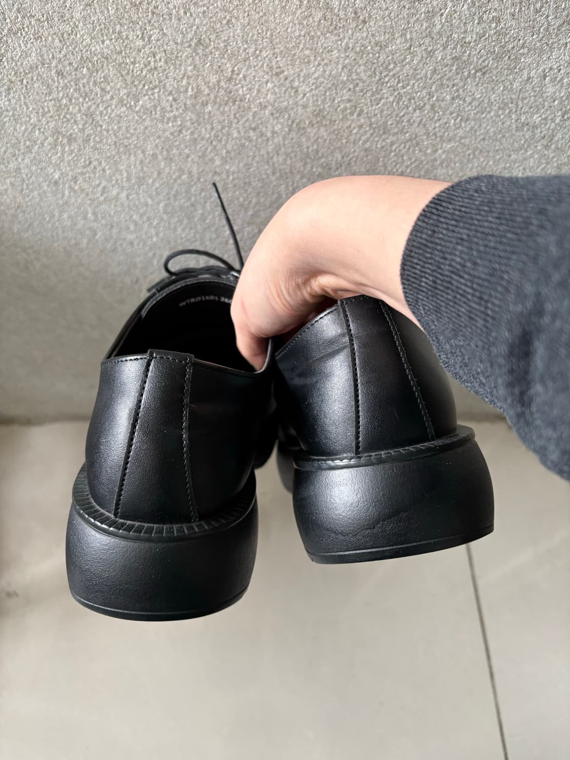 위더로드 릴리프 볼륨 스퀘어토 4홀 더비슈즈 260 상품이미지3