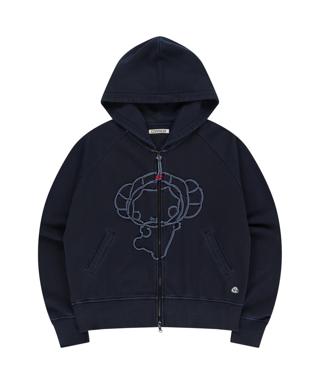 코이세이오 vintage tape hood navy 상품이미지1