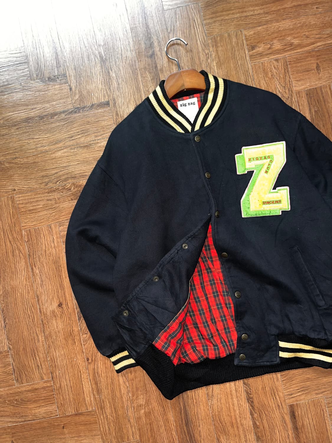 빈티지 모직 바시티자켓 상품이미지4