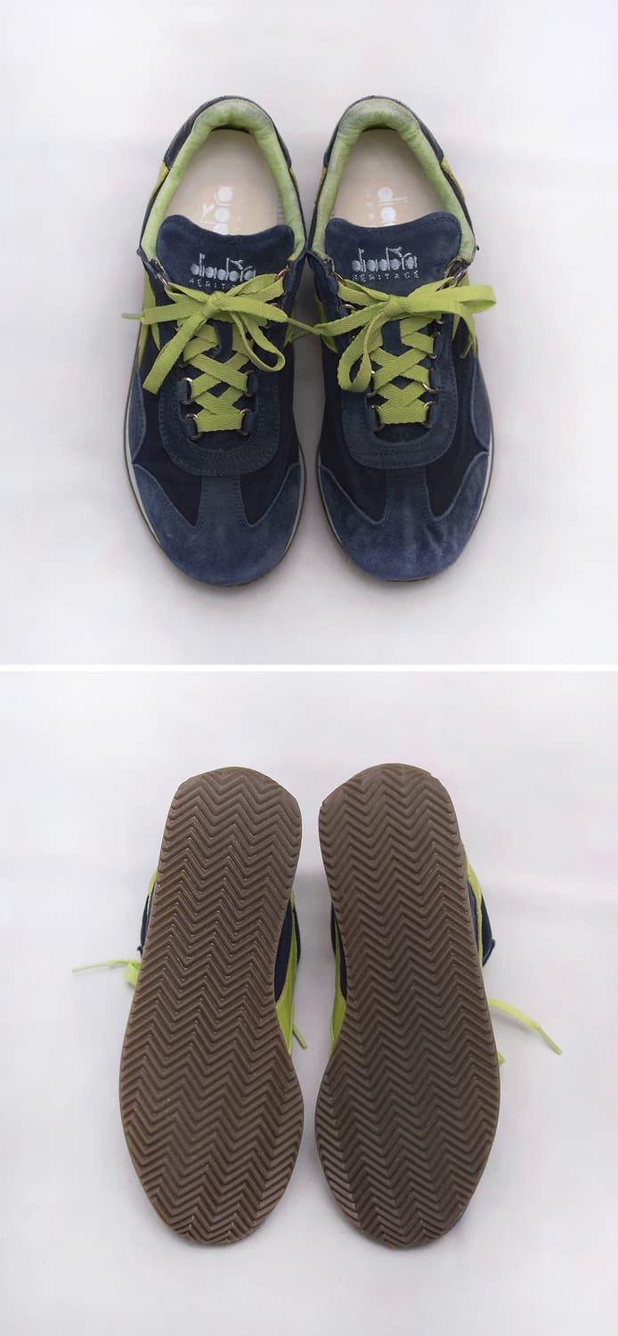 미착용) 디아도라 헤리티지 스톤워시 레더 스니커즈 (US6 / 240) 상품이미지4