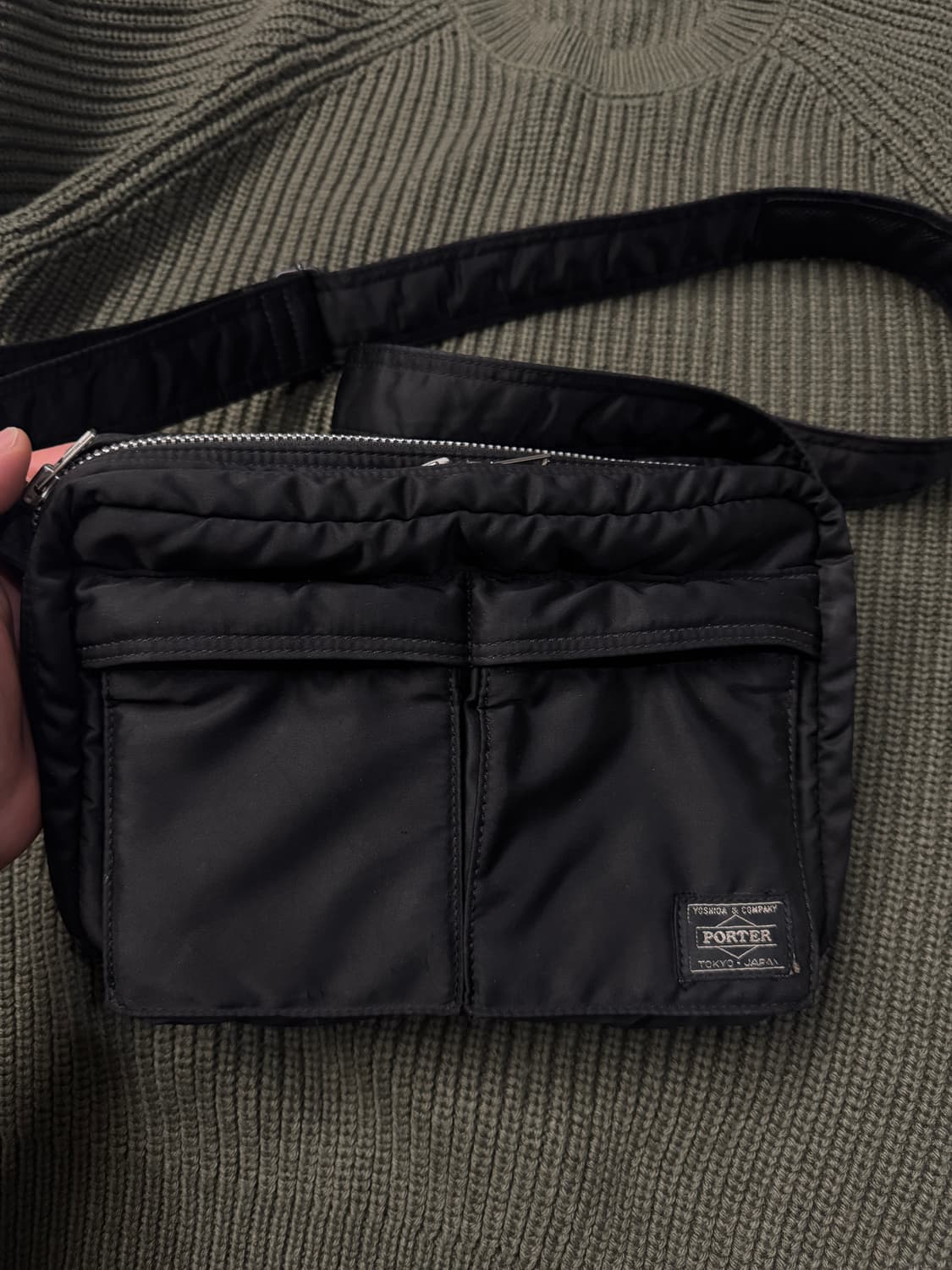 요시다 포터 탱커 숄더백 스몰 s black 상품이미지3