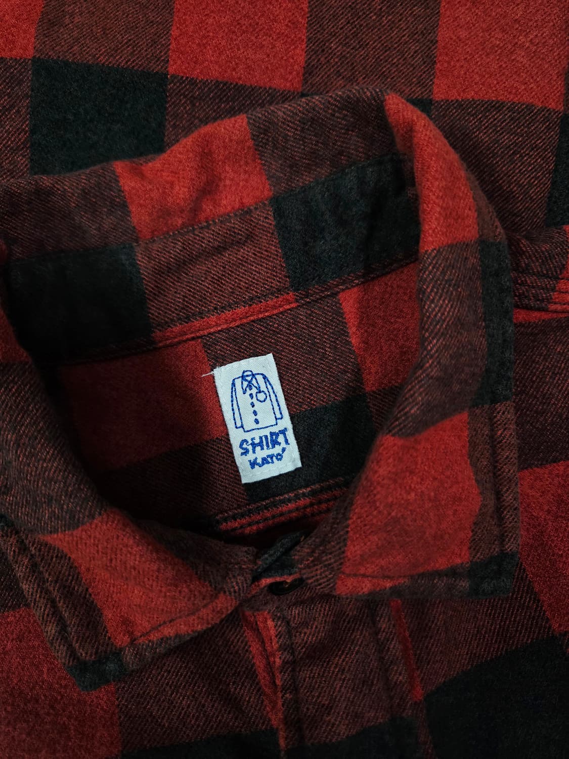 KATO 레드 체크 더블 포켓 플란넬 셔츠 상품이미지7
