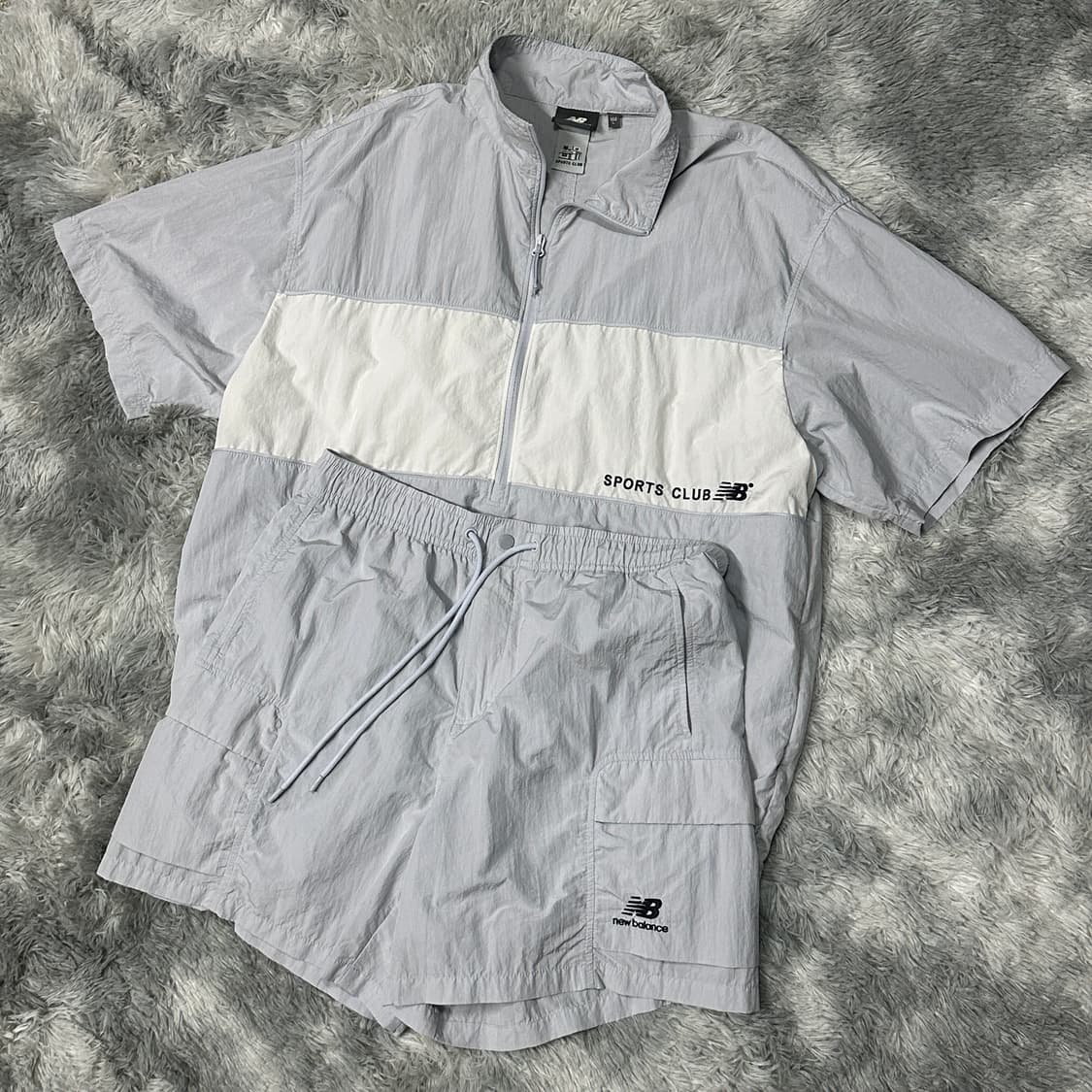 뉴발란스 반팔 우븐 세트 L 상품이미지2