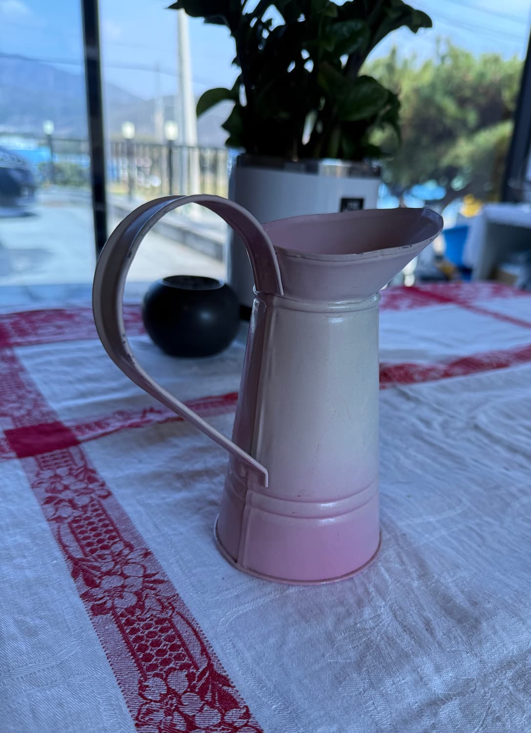 프랑스 빈티지 철제 주전자 / 화병 (핑크 컬러) 상품이미지4