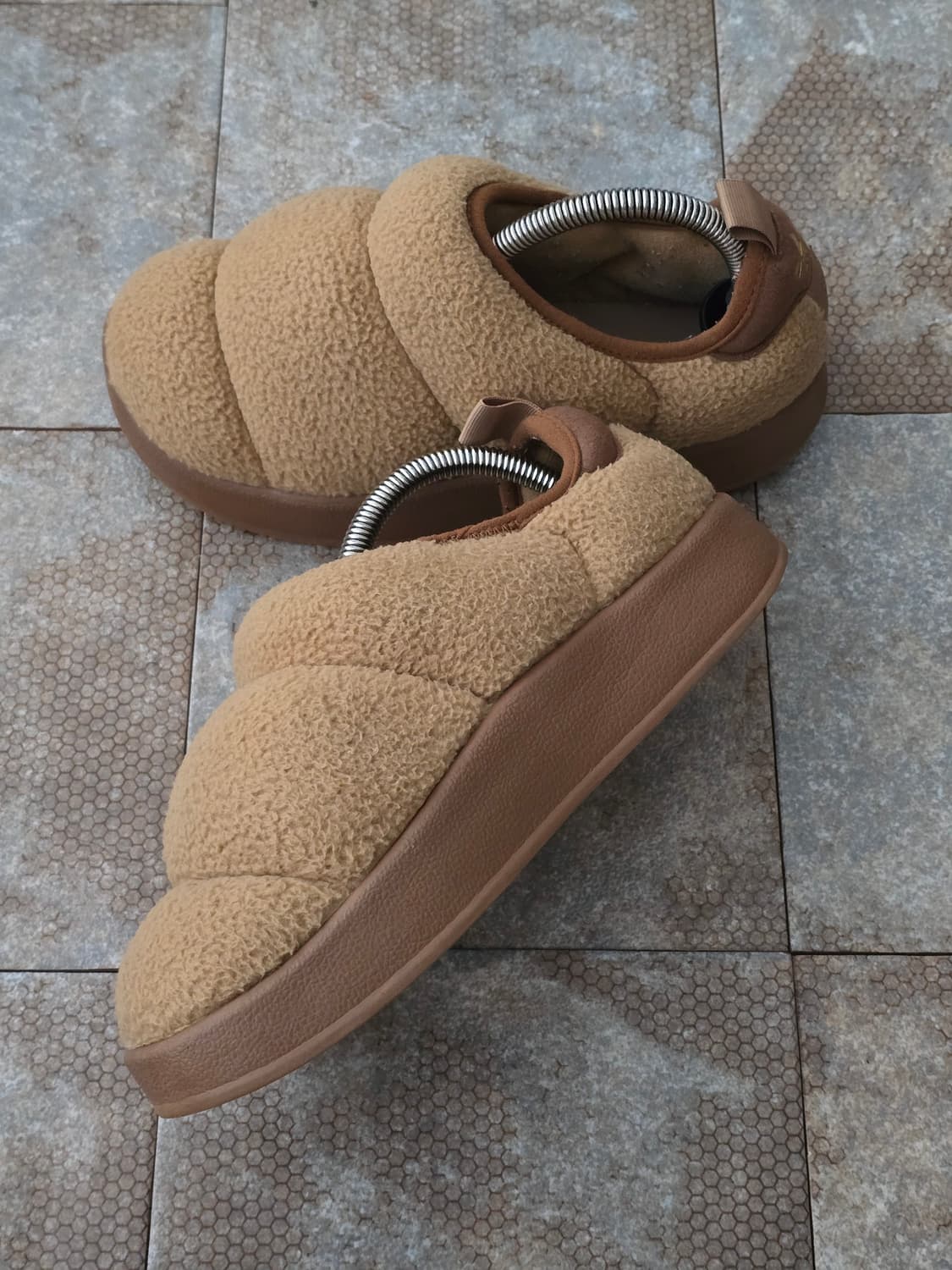 (225)아디다스 퍼피렛 카키 방한 슬립온 상품이미지5