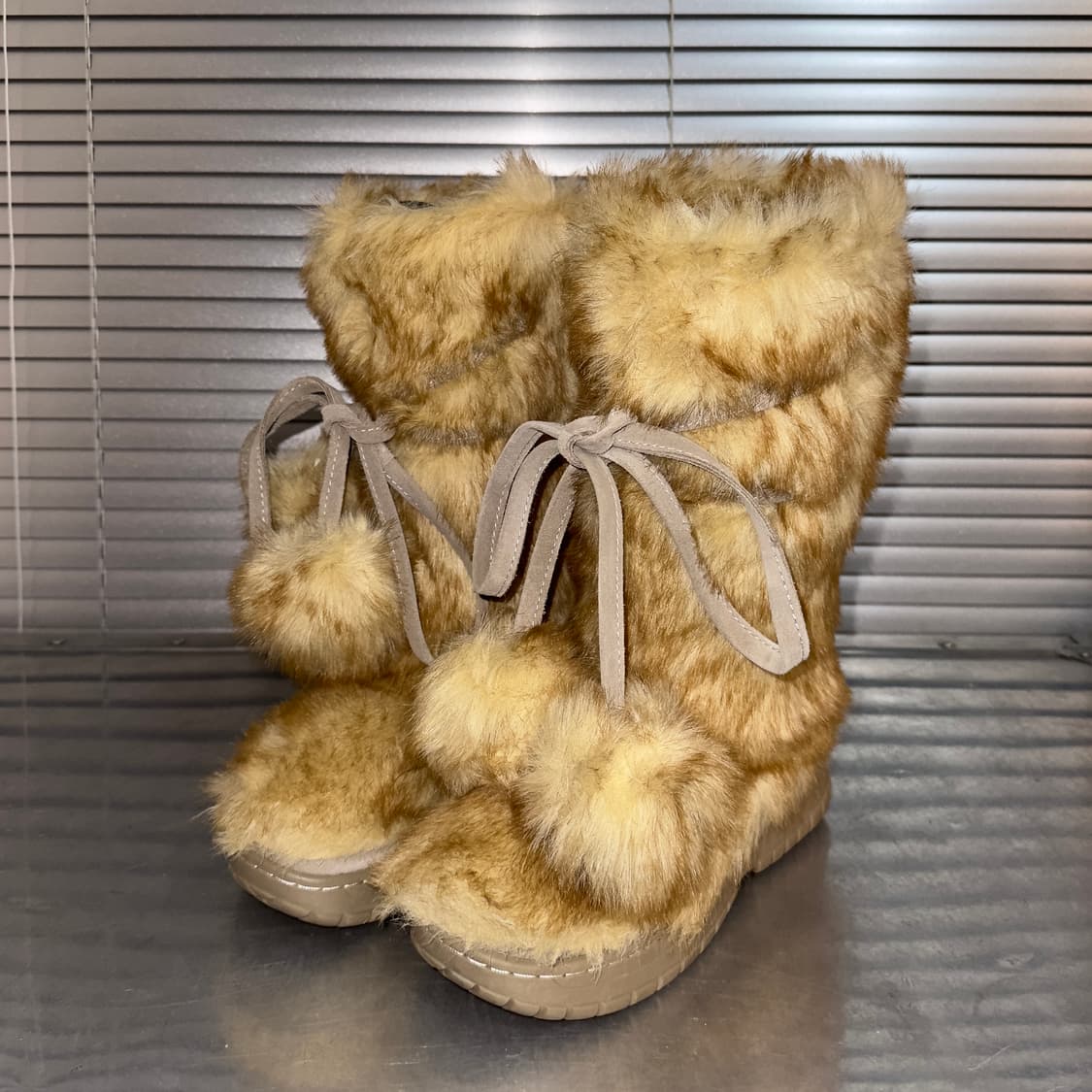 00s Y2K 콜린 스튜어트 털 부츠 상품이미지2