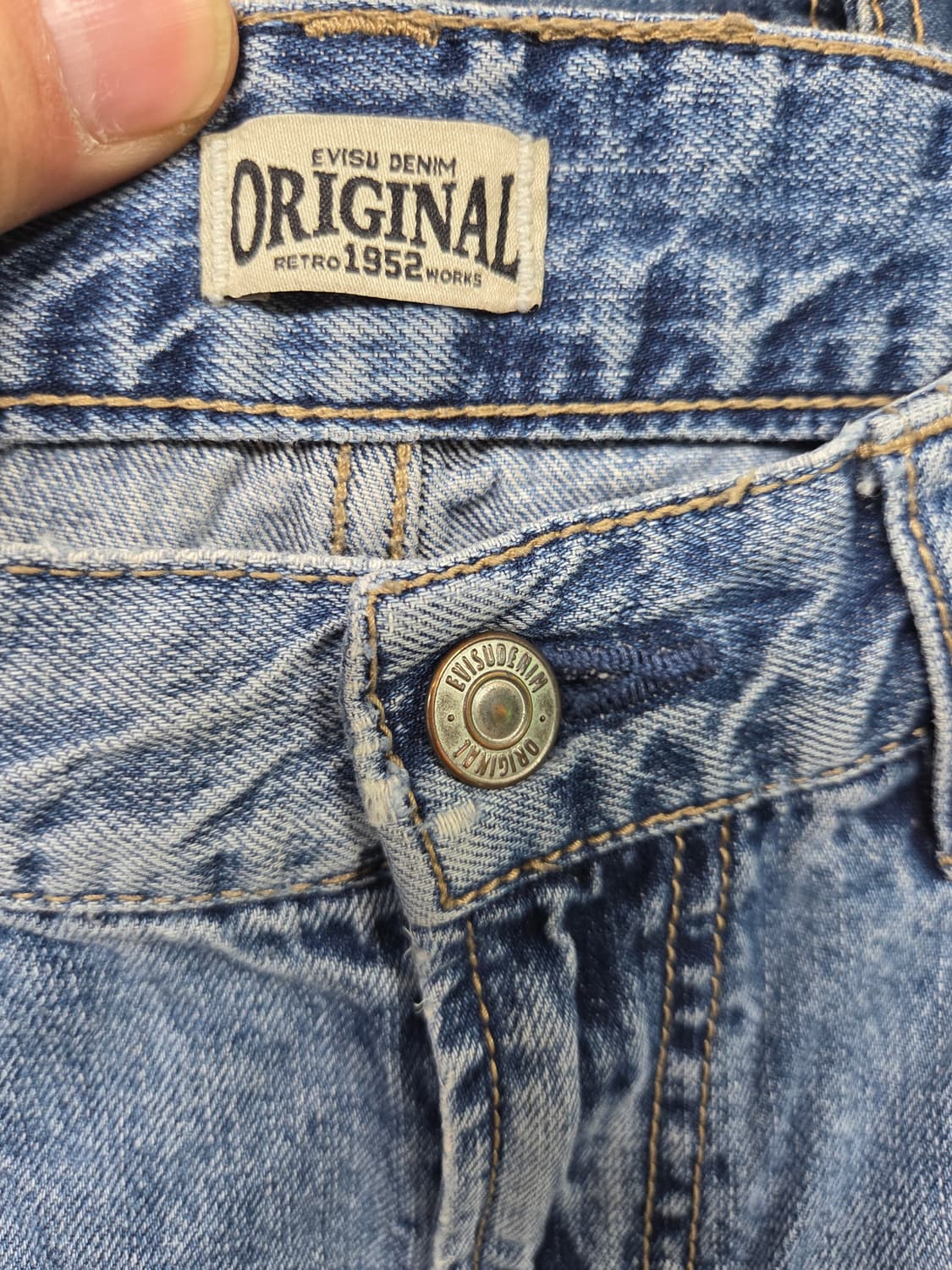 에비수 데미지 데님팬츠 30 상품이미지4